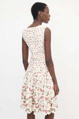 Alaïa Jersey Jacquard Midi Dress
