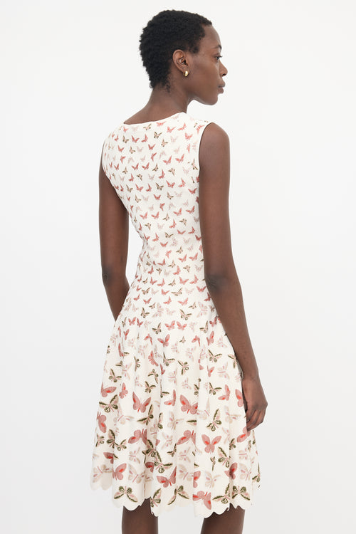 Alaïa Jersey Jacquard Midi Dress