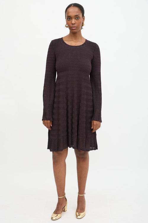 Alaïa Knit Flared Dress