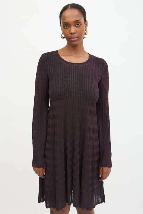 Alaïa Knit Flared Dress