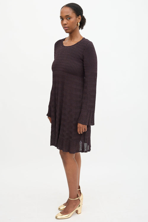 Alaïa Knit Flared Dress