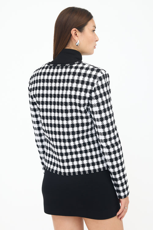 Alaïa Knit Houndstooth Jacket