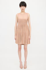 Alaïa Knit Smocked Mini Dress