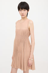 Alaïa Knit Smocked Mini Dress