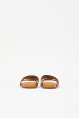 Alaïa Leather Laser Cut Slide
