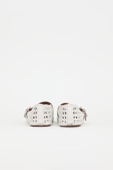Alaïa Leather Perforated Flat