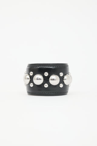 Alaïa Leather Studded Cuff