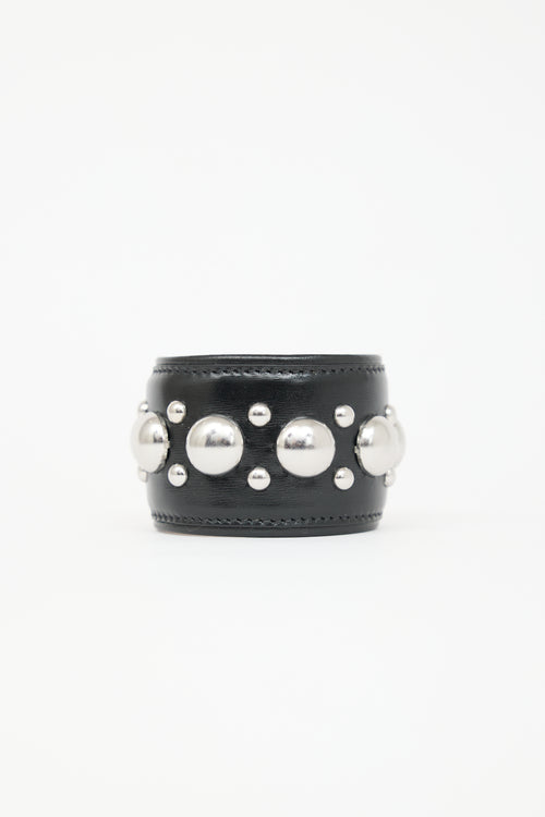 Alaïa Leather Studded Cuff