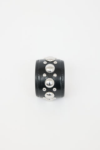 Alaïa Leather Studded Cuff