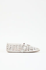 Alaïa Leather Vienne Flat