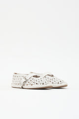 Alaïa Leather Vienne Flat