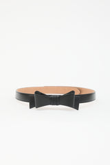 Alaïa Leather Bow Slim Belt