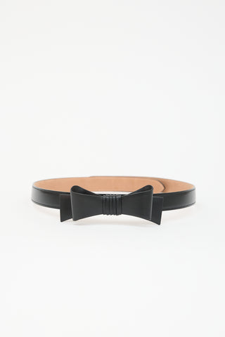 Alaïa Leather Bow Slim Belt