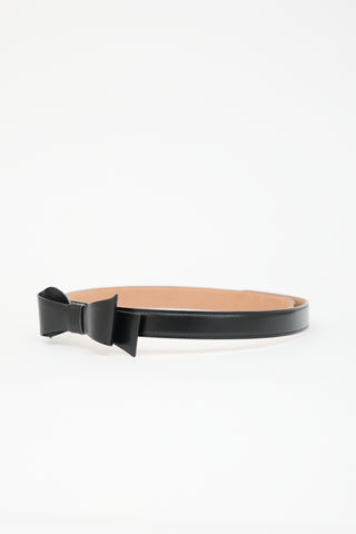 Alaïa Leather Bow Slim Belt