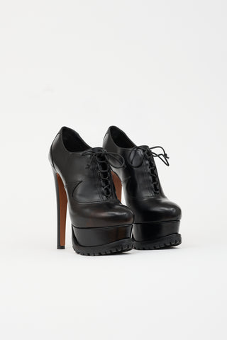 Alaïa Leather Oxford Platform Heel
