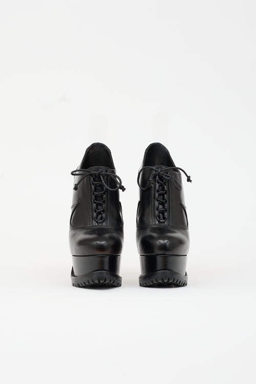 Alaïa Leather Oxford Platform Heel