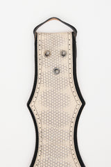 Alaïa Leather Serrated Belt