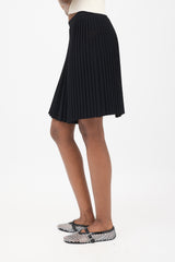 Alaïa Open Knit Pleated Skirt