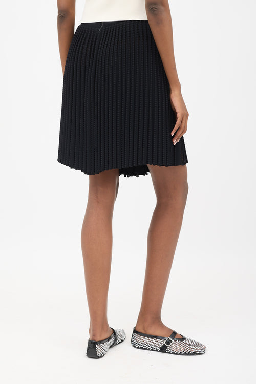 Alaïa Open Knit Pleated Skirt