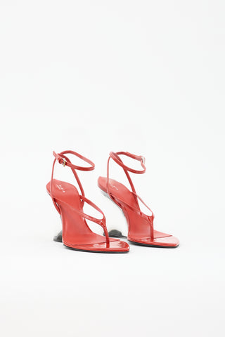Alaïa Patent Invisible Sandal