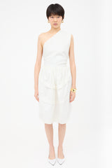 Alaïa Pleated One Shoulder Dress