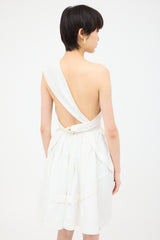 Alaïa Pleated One Shoulder Dress