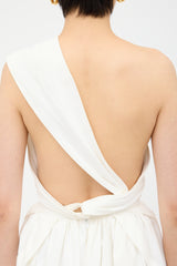 Alaïa Pleated One Shoulder Dress