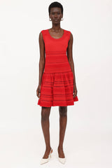 Alaïa Pointelle Knit Dress