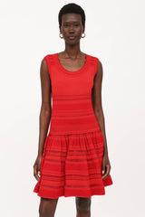 Alaïa Pointelle Knit Dress