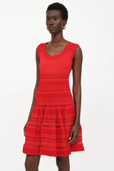 Alaïa Pointelle Knit Dress