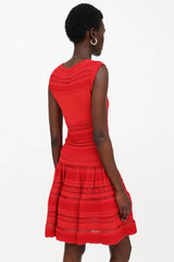 Alaïa Pointelle Knit Dress