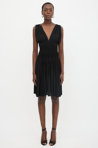 Alaïa Smocked Fringe Dress