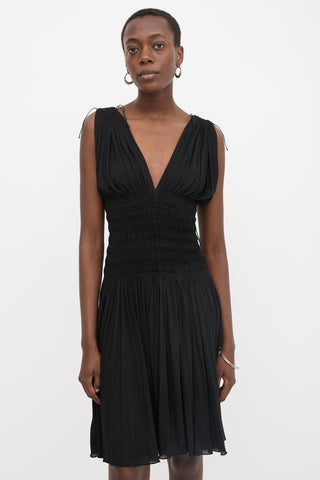 Alaïa Smocked Fringe Dress
