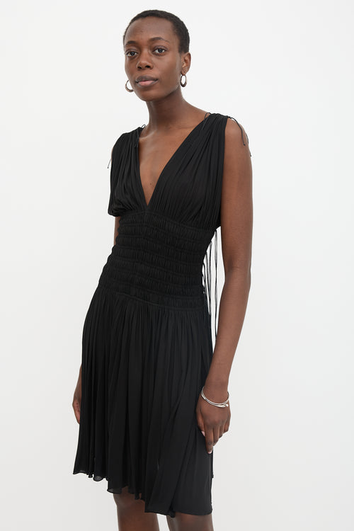Alaïa Smocked Fringe Dress