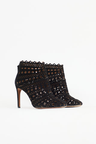 Alaïa Suede Cut Out Boot