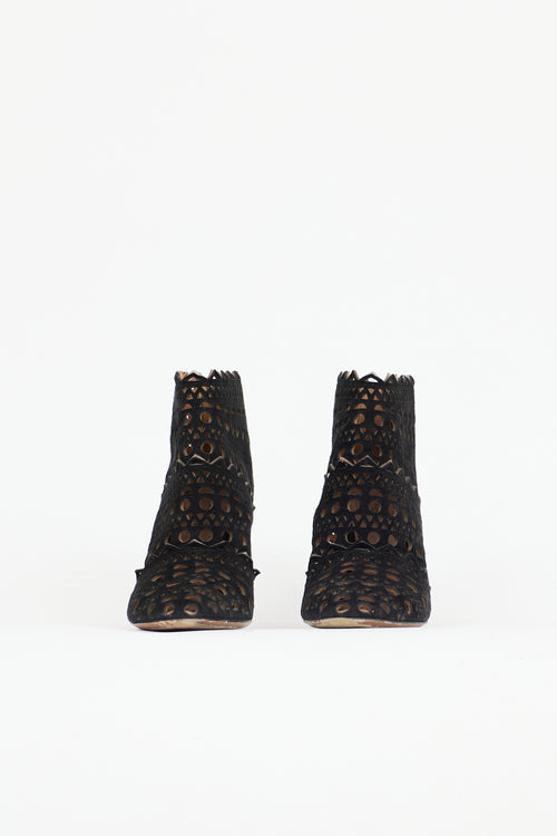 Alaïa Suede Cut Out Boot