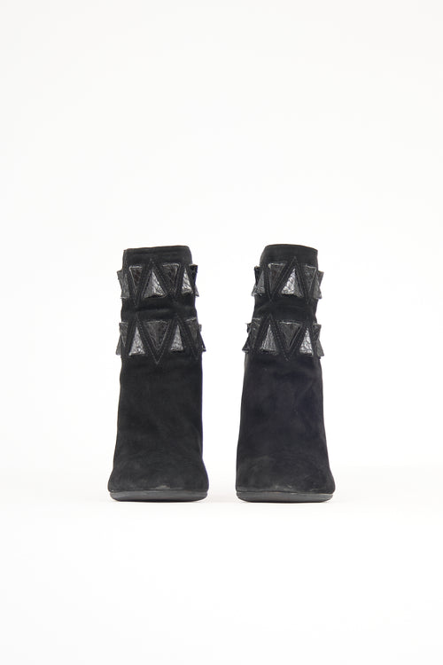 Alaïa Suede Embellished Boot