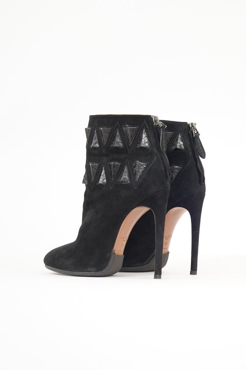 Alaïa Suede Embellished Boot
