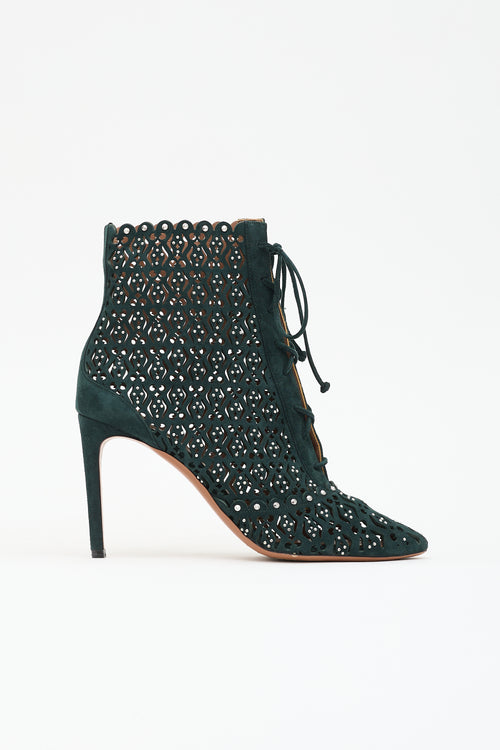 Alaïa Suede Ankle Boot