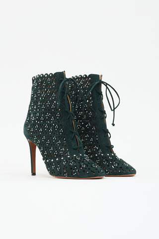 Alaïa Suede Ankle Boot