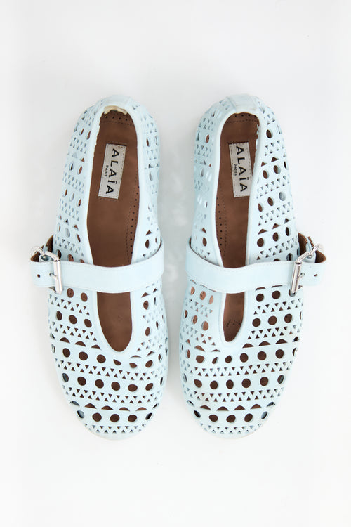 Alaïa Suede Laser Cut Ballet Flat