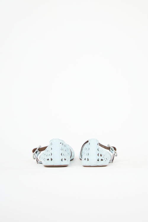 Alaïa Suede Laser Cut Ballet Flat