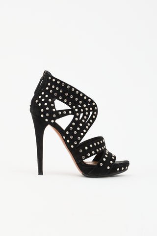 Alaïa Suede Studded Sandal