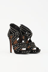 Alaïa Suede Studded Sandal