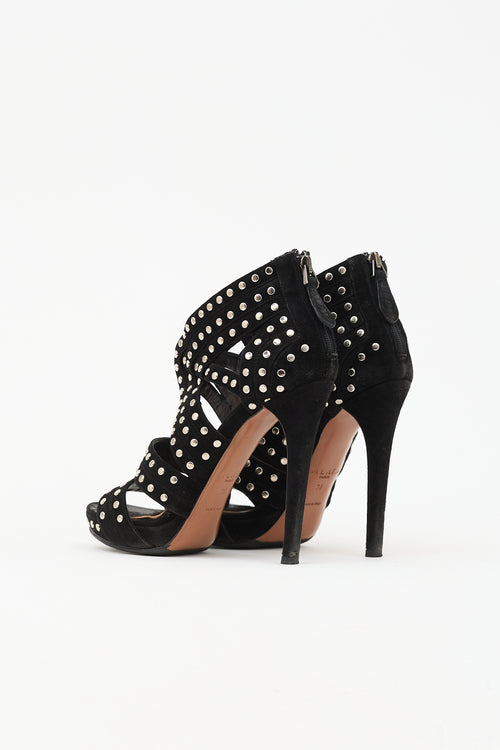 Alaïa Suede Studded Sandal