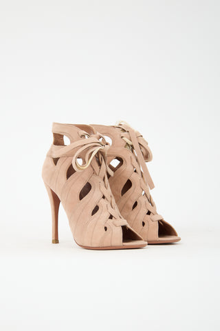 Alaïa Suede Gladiator Heel