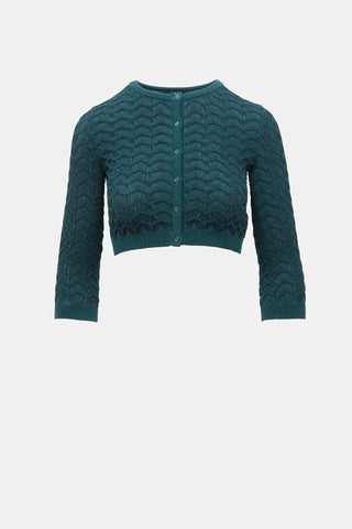 Alaïa Textured Knit Cardigan