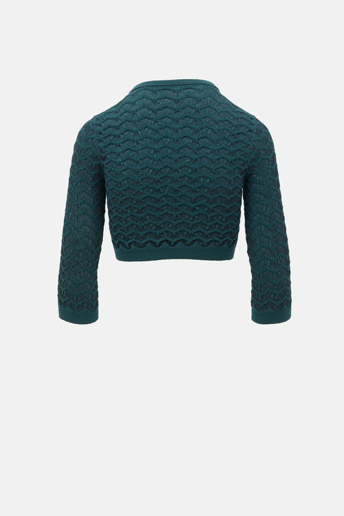 Alaïa Textured Knit Cardigan