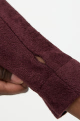 Alaïa Velour Cropped Cardigan