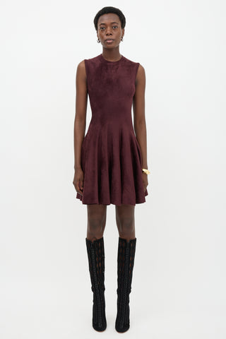 Alaïa Velour Flare Dress